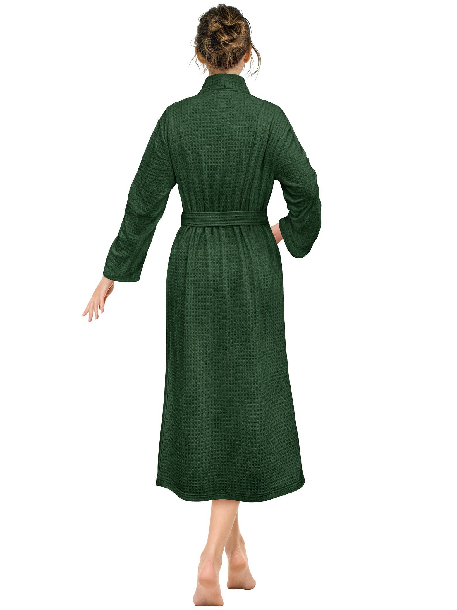 Pavilia - Wholesale Robe - Women's - Women's Waffle Texture Knit Robe10