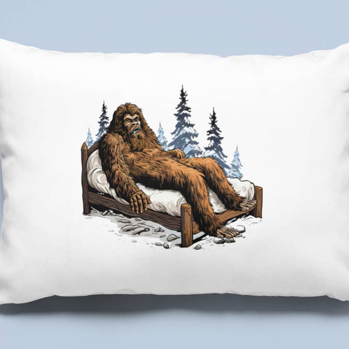 Squatchin’ Country – Fronha de cama/decorativa por atacado – A sua caixa de almofada Sasquatch para dormir engraçado1