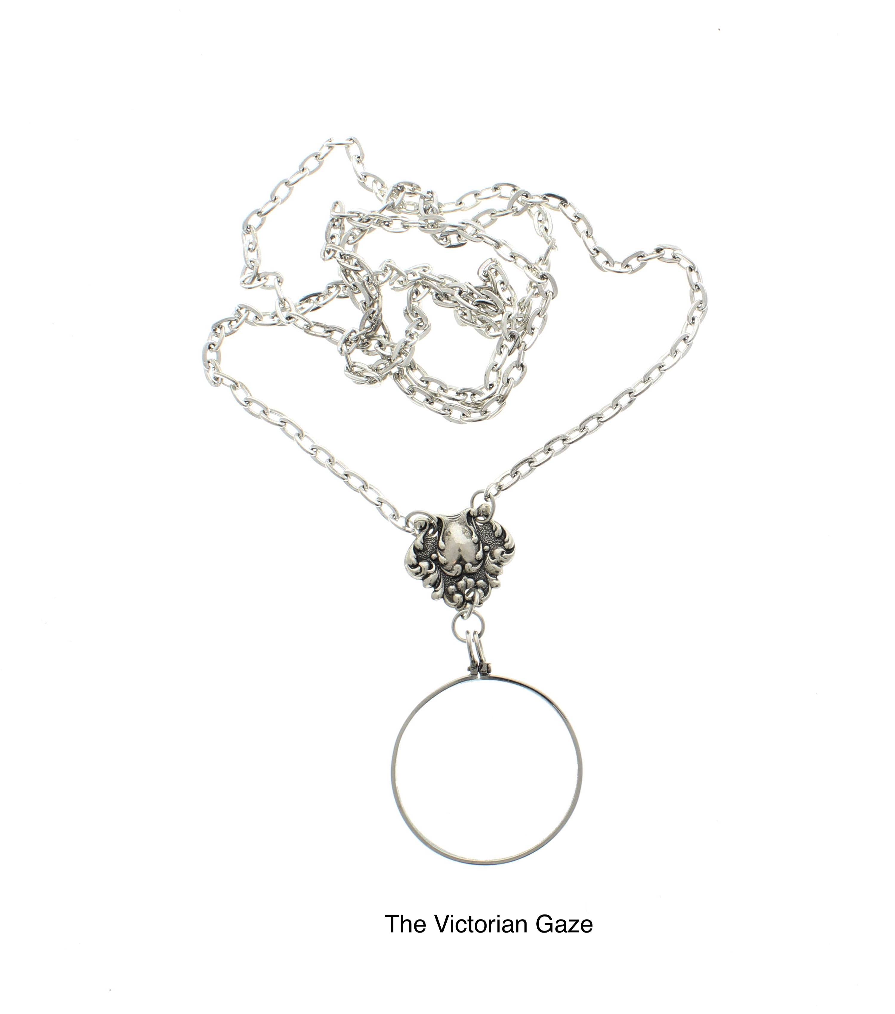 HHH Designs – Colar pingente/pendente por atacado – Colares com Lupa Monóculo Estilo Vitoriano, cada1