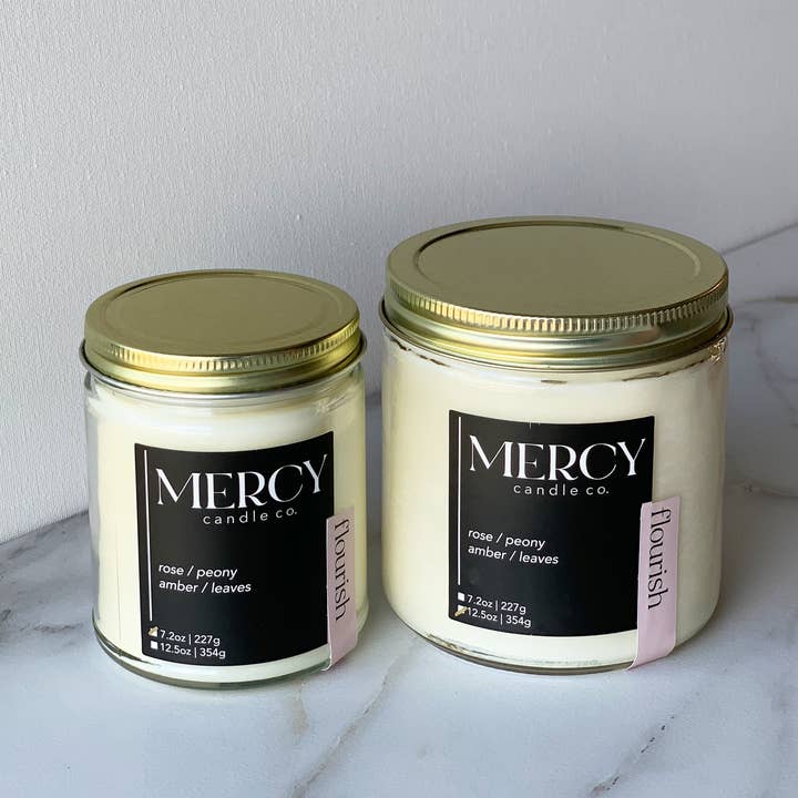 Mercy Candle Co. - Wholesale Jar/Filled Candle - Flourish Signature Candle3
