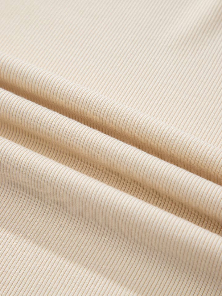 Lovesoft – wholesale Knit top – Women's – Black Ribbed Knit Lettuce Trim High Neck Long Sleeve Top41