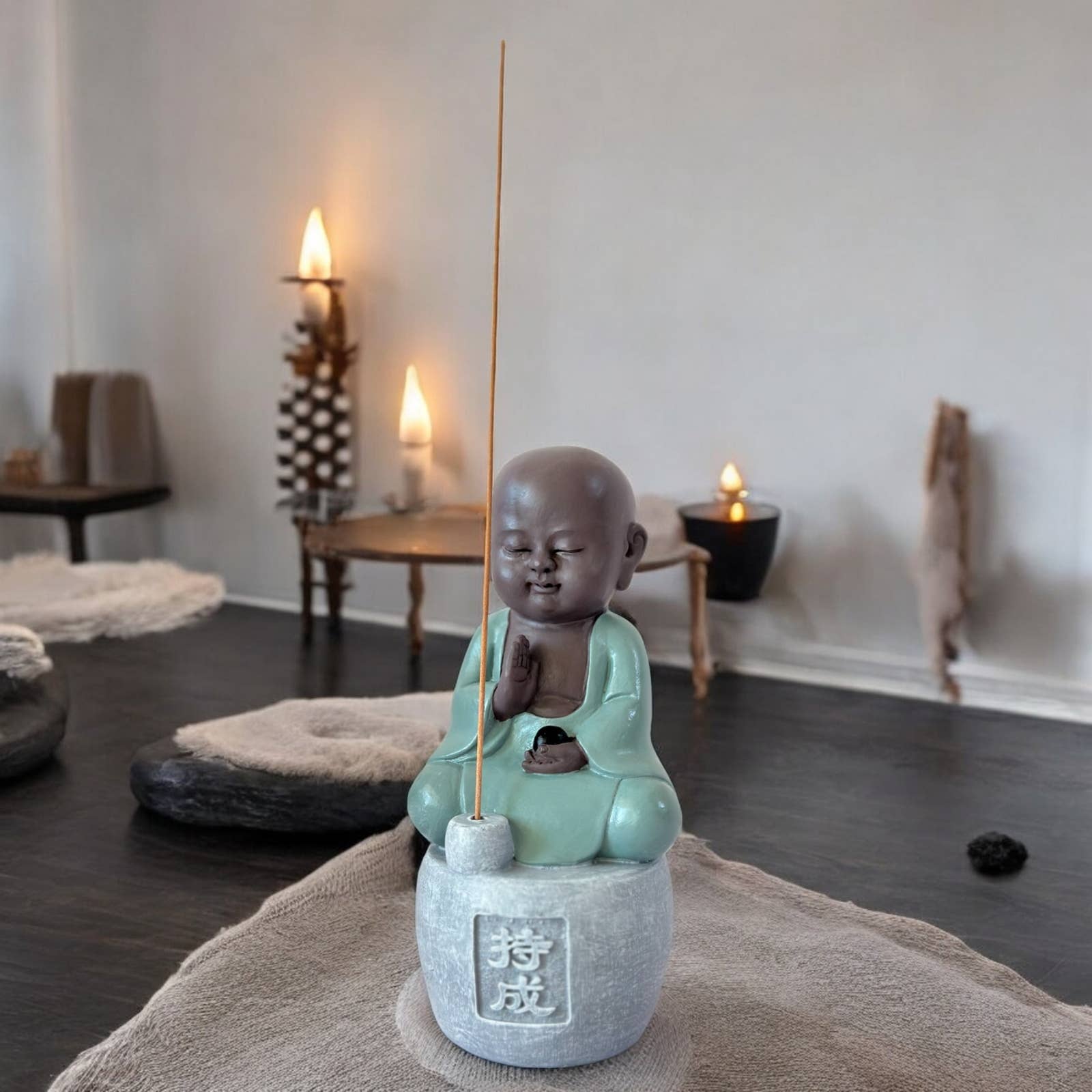 Zen'Arôme - Wholesale Decorative Tabletop Object - Buddha Figurine Incense Holder Perseverance6