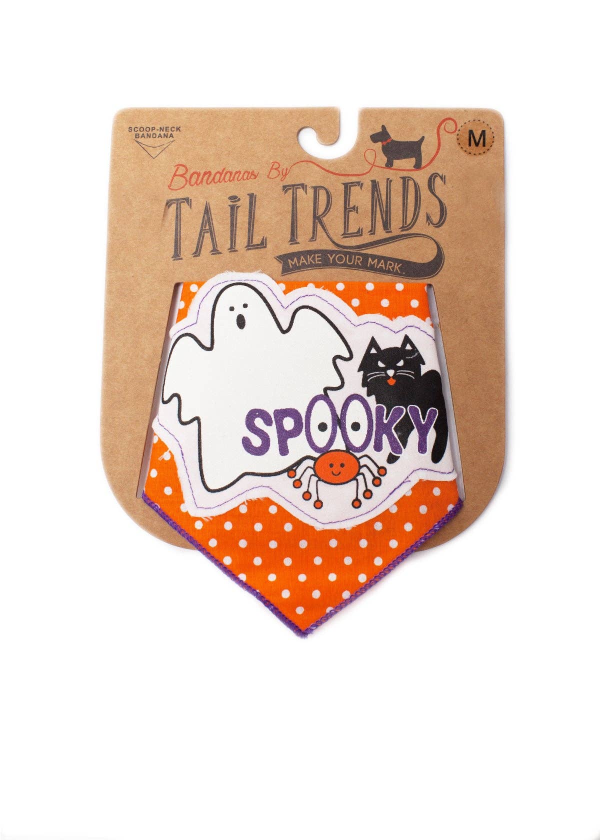 Orange Spooky Friends Dog Bandana Halloween Pet Dress-Up Accessory for wholesale on Faire5