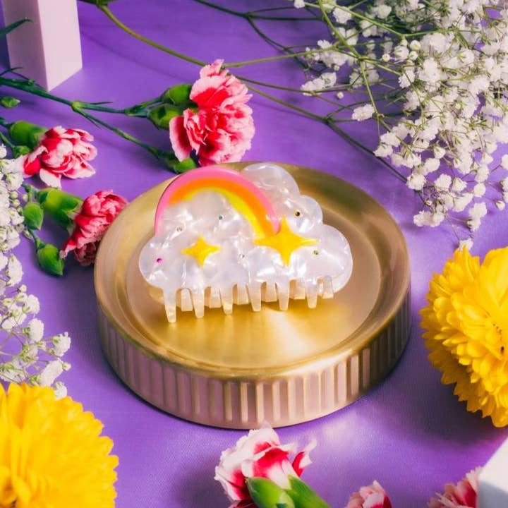 Yuuka Universe - Wholesale Hair Clip - Women's - Cloud Hair Claw, Rainbow Hair Claw, Whimsical Claw1