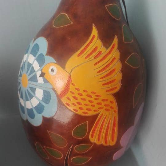 Blossom Inspirations - Wholesale Bird House - Floral Birdhouse Gourd1