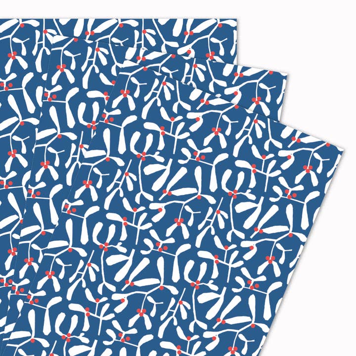 Muérdago | Hojas de envoltorio para regalos de Navidad para venta al por mayor de USTUDIO Design