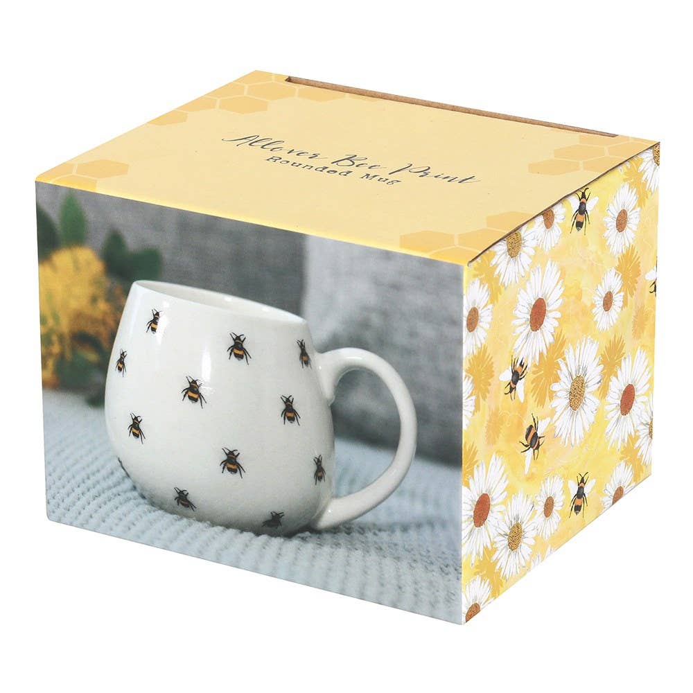 Something Different Wholesale - Wholesale Coffee Mug - Bee Print Rounded Mug2