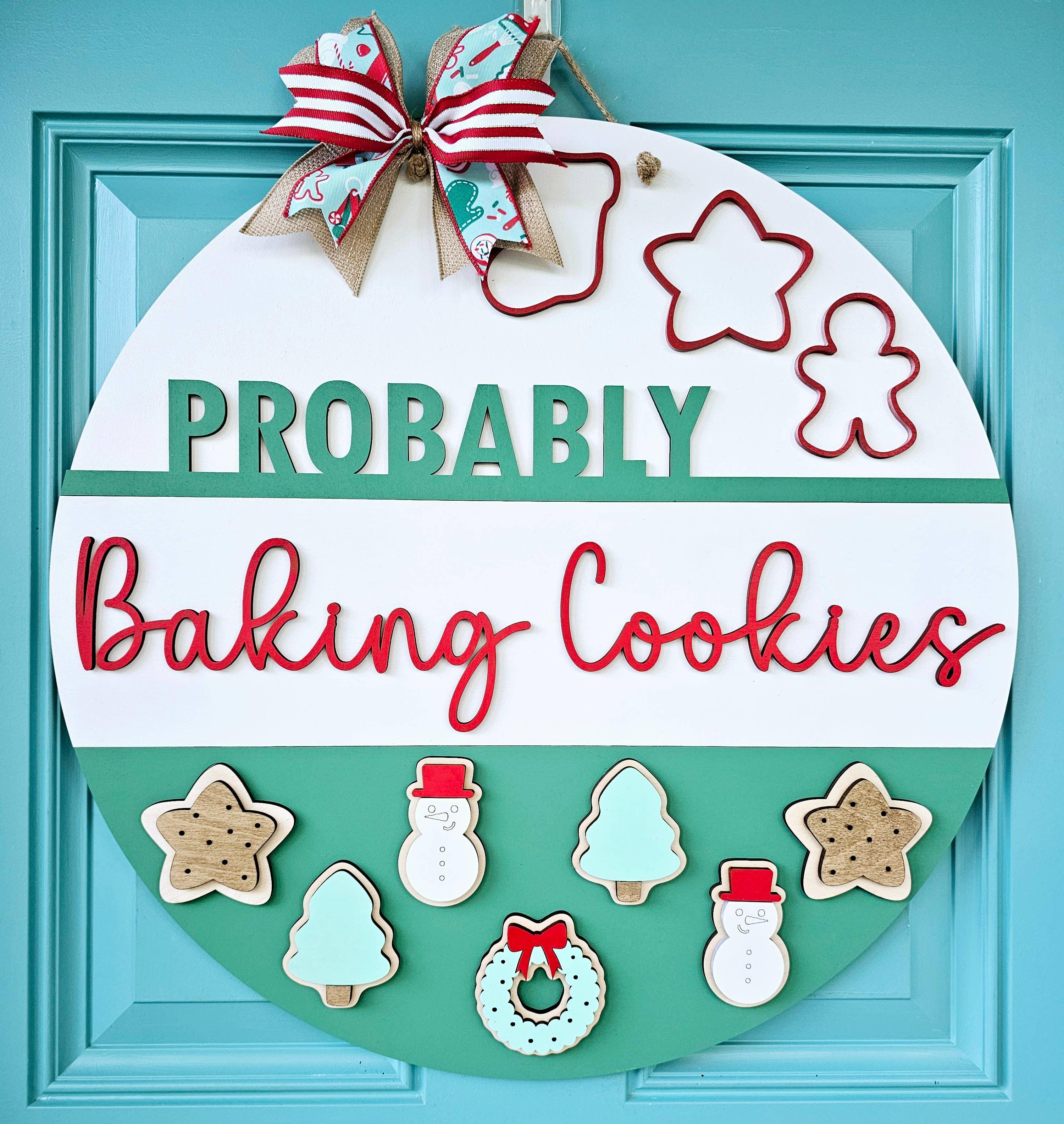 Teal Moon Creations - Wholesale DIY Craft Kit - DIY Probably Baking Cookies Door Hanger5