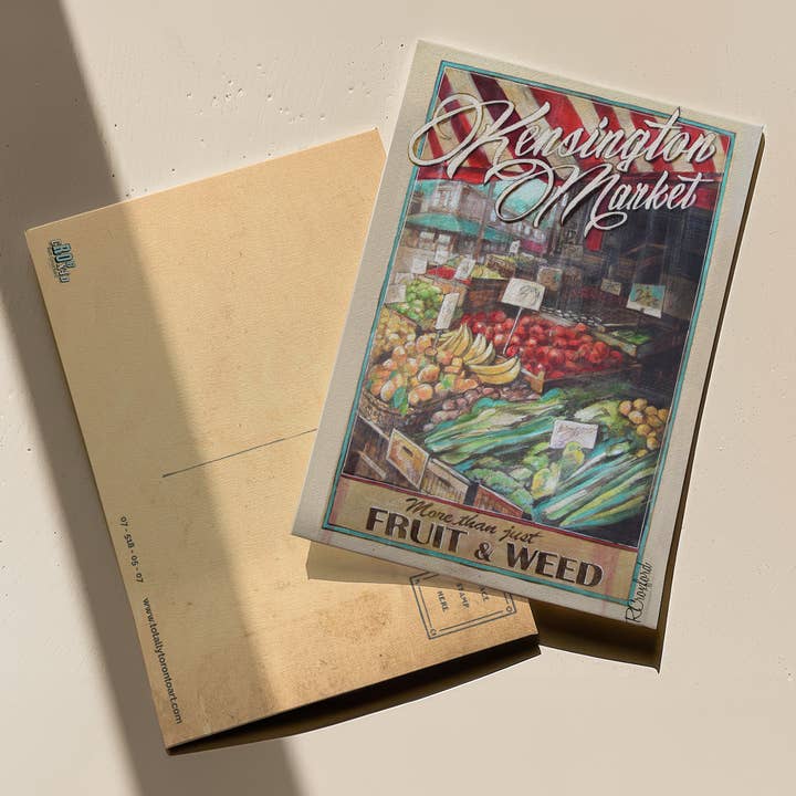 Totally Toronto Art/Sassy City Studio - Vendita all'ingrosso Cartoline - Cartolina di Kensington Market Toronto-Souvenir Regalo di Kensington