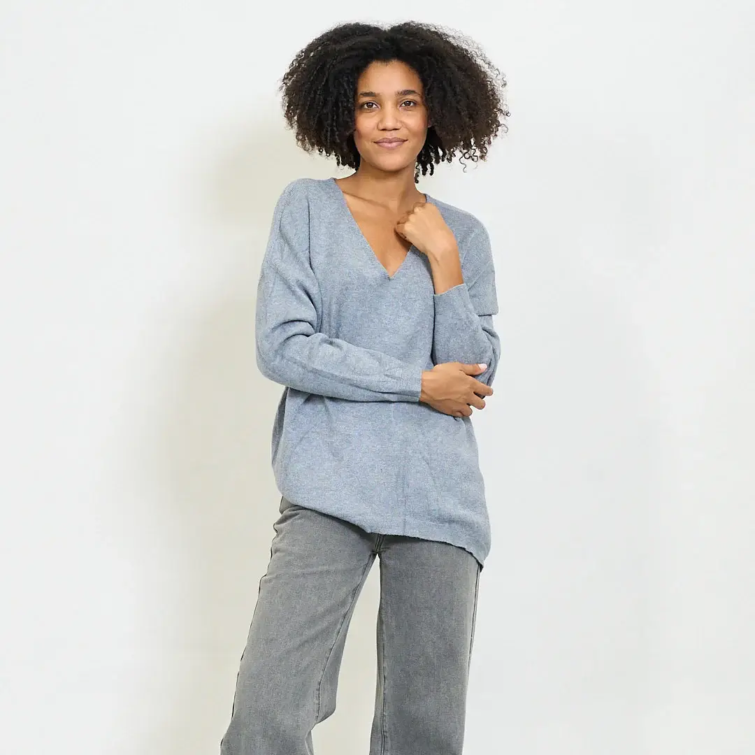 AMELÉ – wholesale Tunika - Dam – V-ringad tröja5