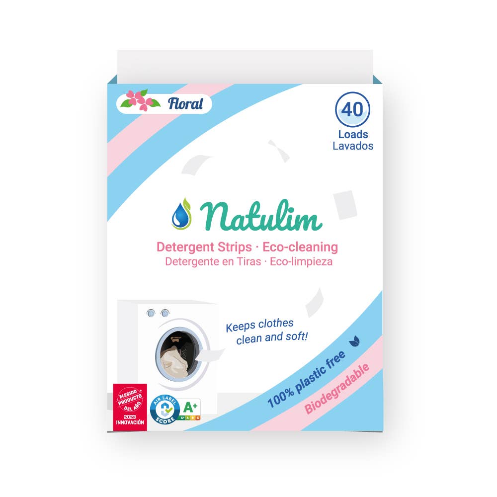 Natulim – Detergente de roupa em pó/cápsulas por atacado – Detergente em folhas ecológicas Natulim para 40 lavagens