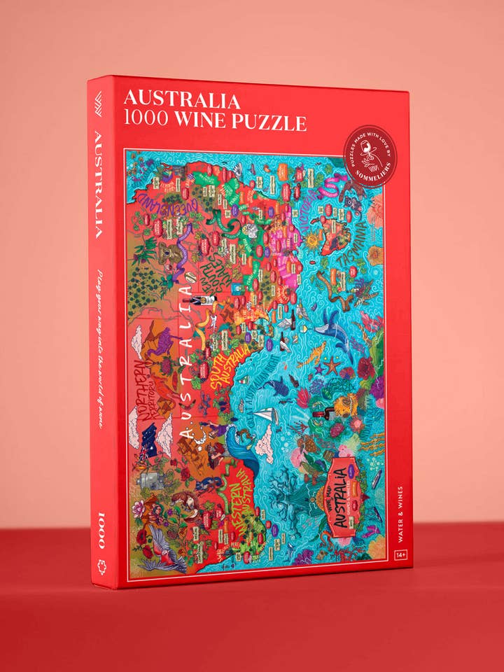 Australia Wine Puzzle for wholesale by Water & Wines US