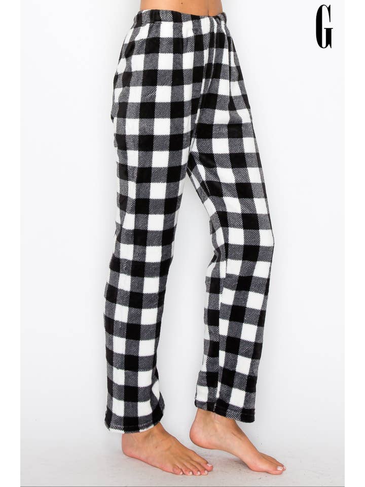 5besties inc - Wholesale Sleepwear Bottom - Women's - PLAID PAJAMA PANTS