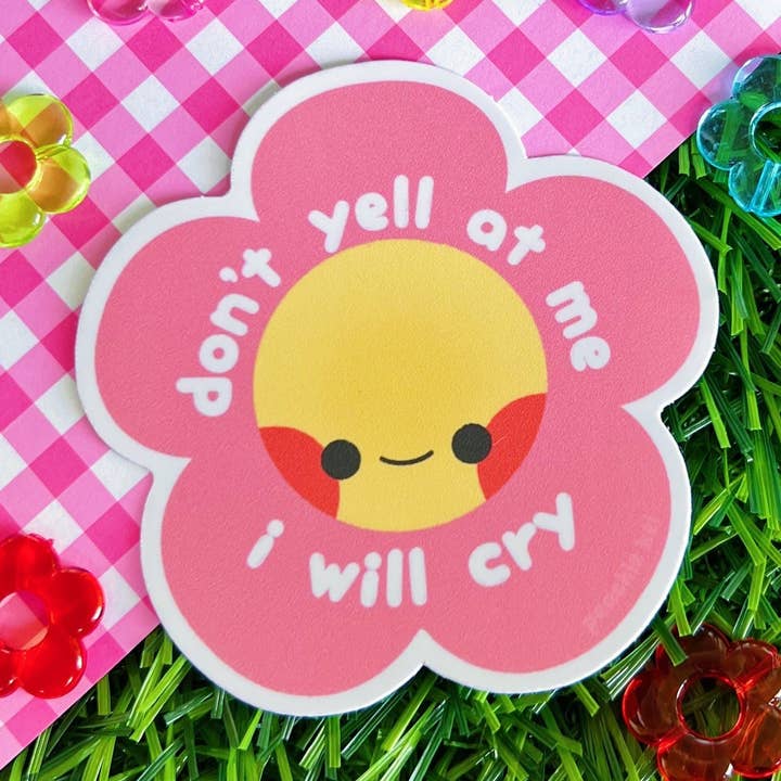 Don’t Yell At Me Sticker for wholesale by Peachie Kei