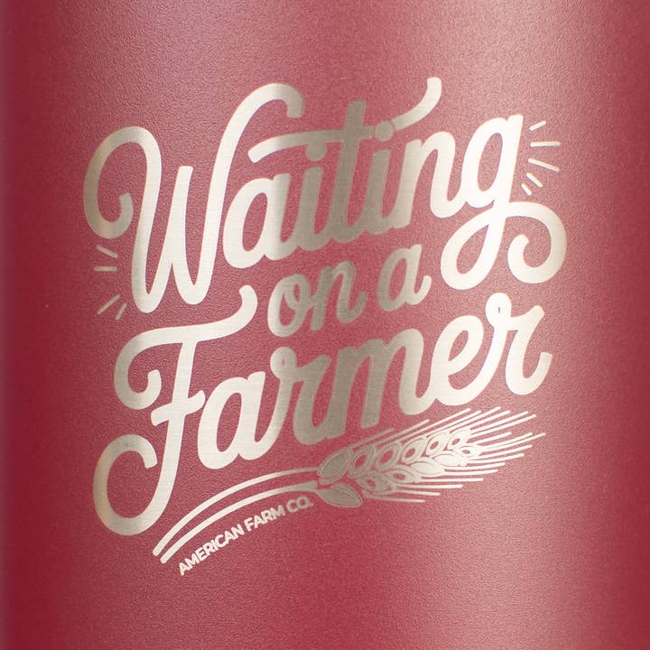 American Farm Company - Wholesale Insulated Mug/Tumbler - 'Waiting on a Farmer' 40oz Water Tank Tumbler4