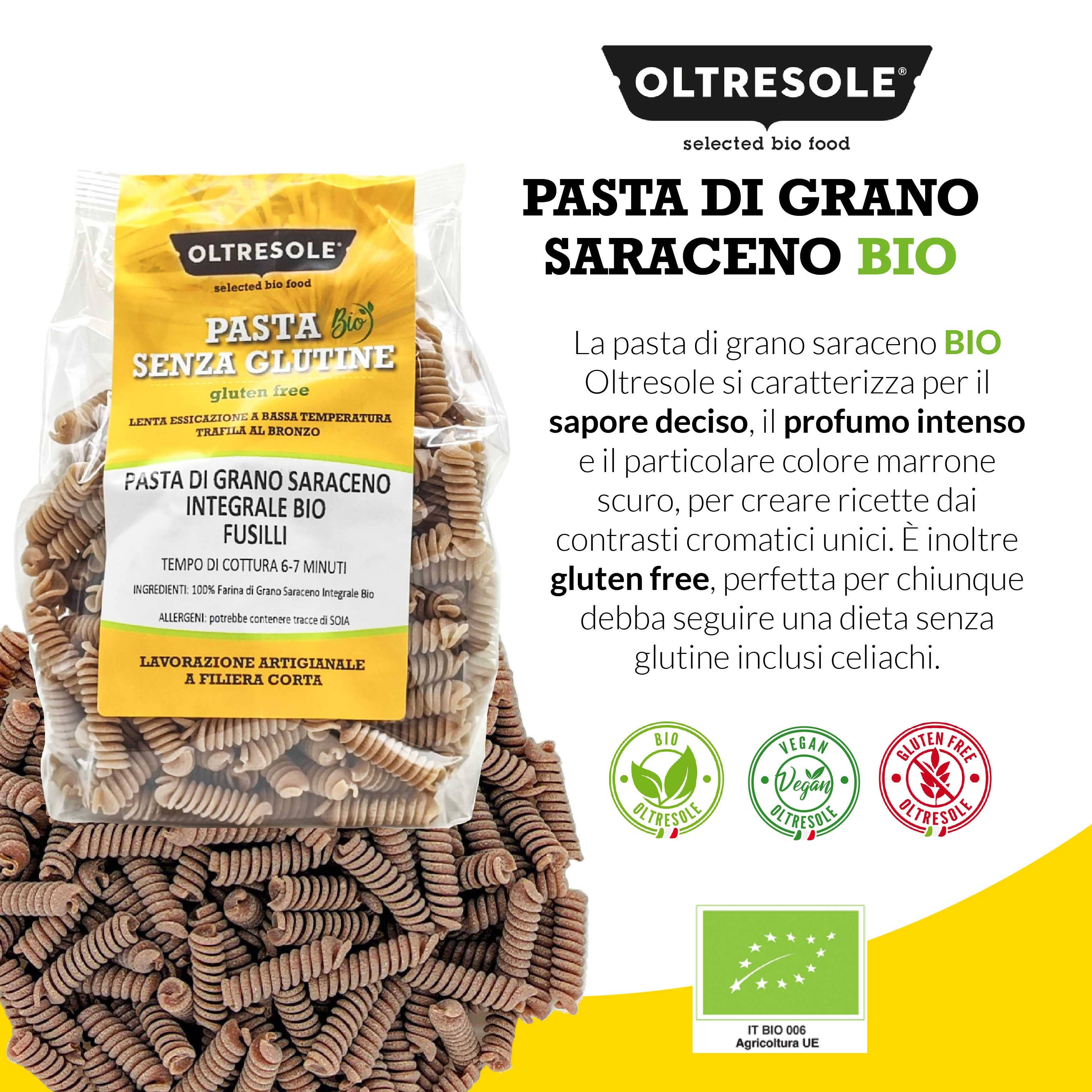 Oltresole - Wholesale Pasta - ORGANIC BUCKWHEAT PASTA FUSILLI 350 g5