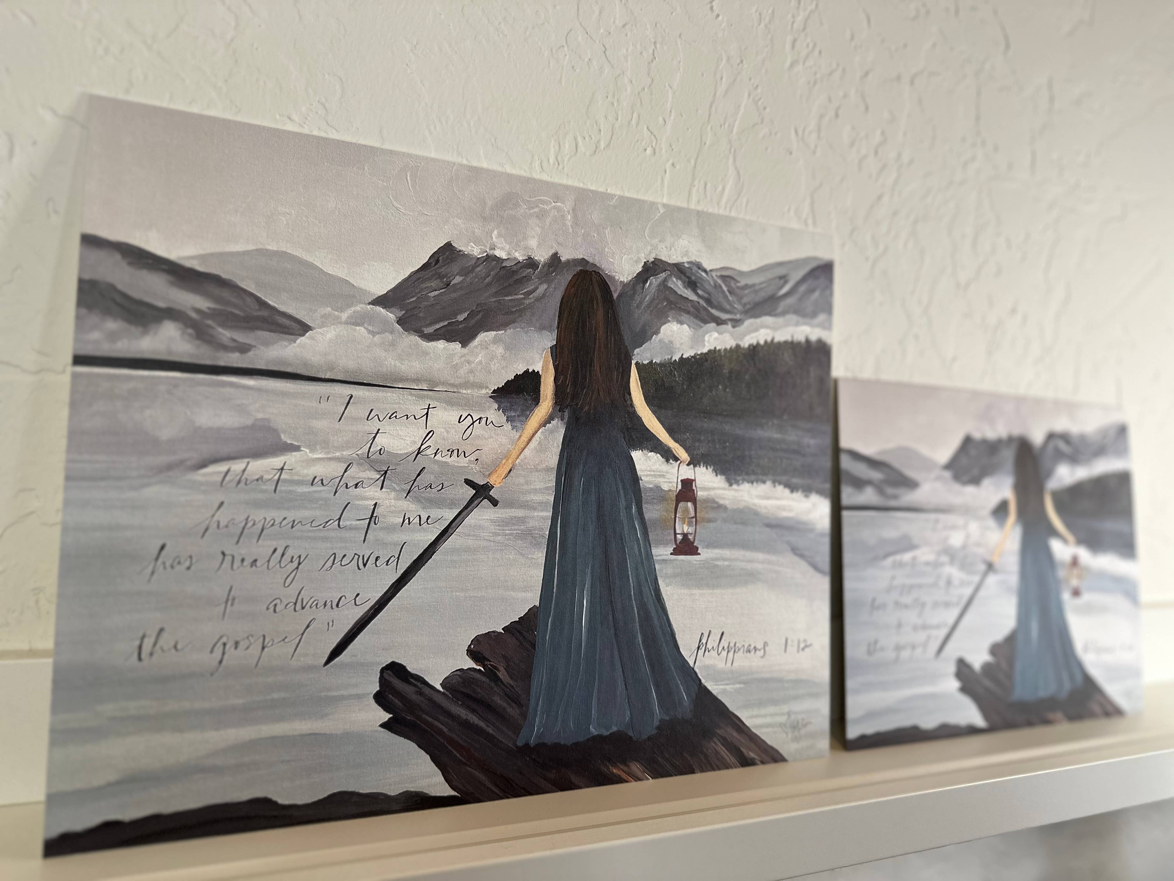 STORY DESIGNS - Wholesale Art Print - The Warrior - Wall Art Print 
• Christian Gift Decor3