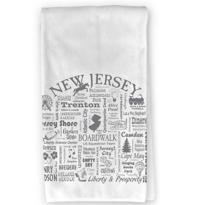 The Buffalo Works - Wholesale Tea Towel - New Jersey Destination Kitchen Towel - Where Life Takes You1