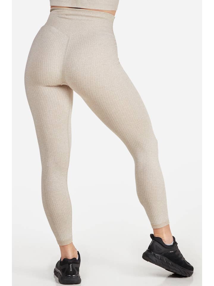 Famme - Wholesale Athletic/Lounge Leggings - Women's - Ribbed Seamless Tights6