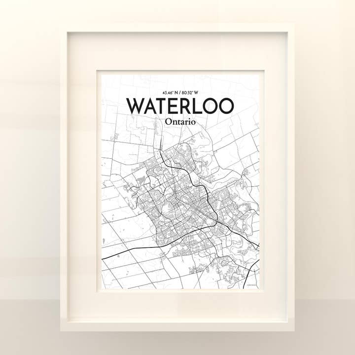 OurPoster.com - Wholesale Poster - Waterloo City Map Poster21