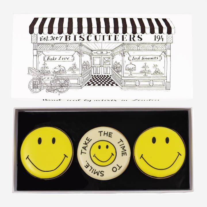 Smiley Letterbox for wholesale by Biscuiteers