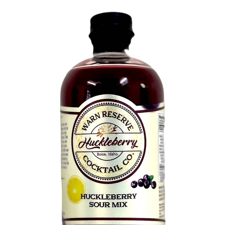 Warn Reserve Cocktail Co. - Wholesale Cocktail Mix/Syrup - Huckleberry Sour Mix (8 fl. oz.) bottle