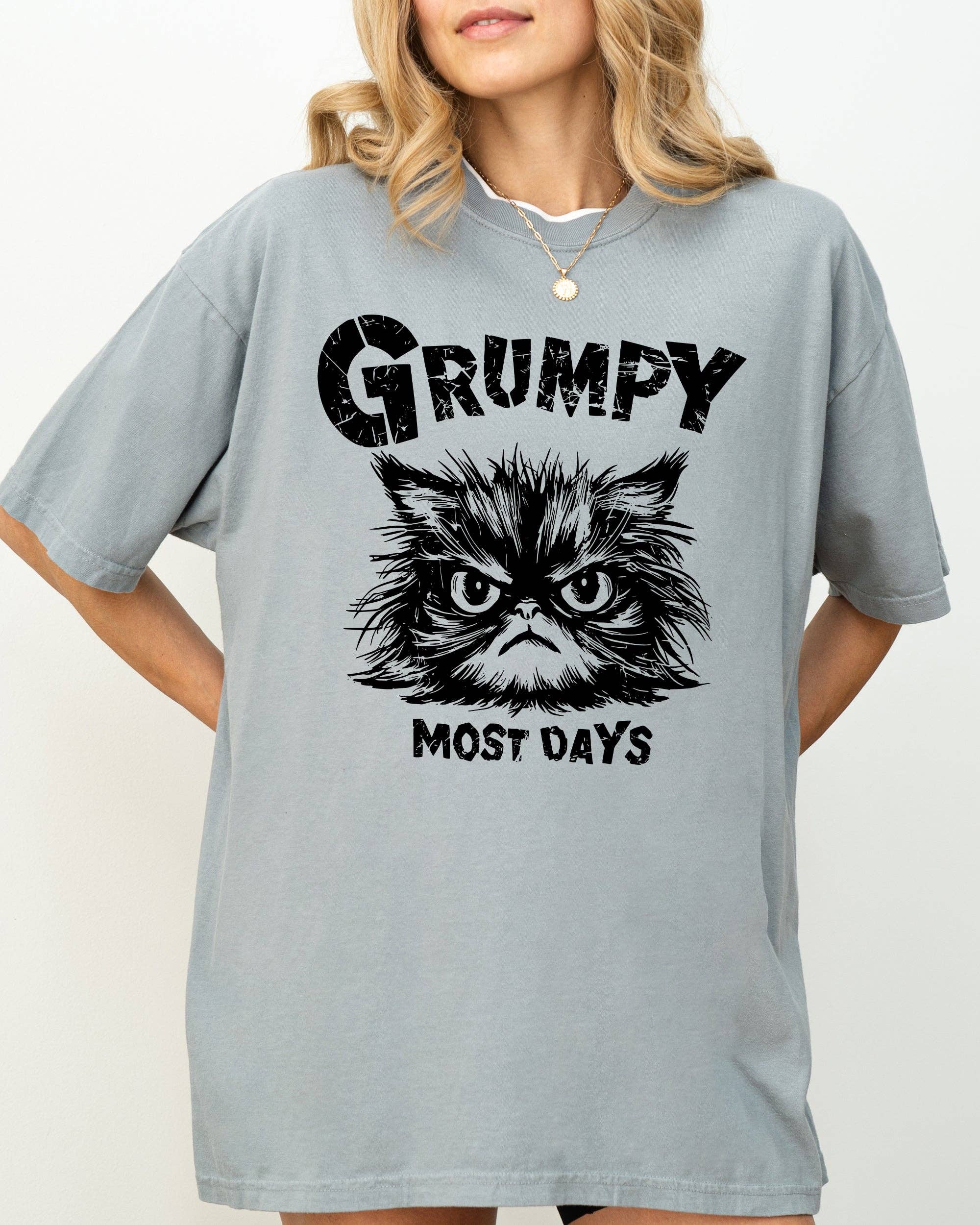 Refinery Number One LLC - Wholesale Tunic - Women's - Grumpy Cat, Funny, Snarky, Sarcasm, Grumpy Most Days Shirt1