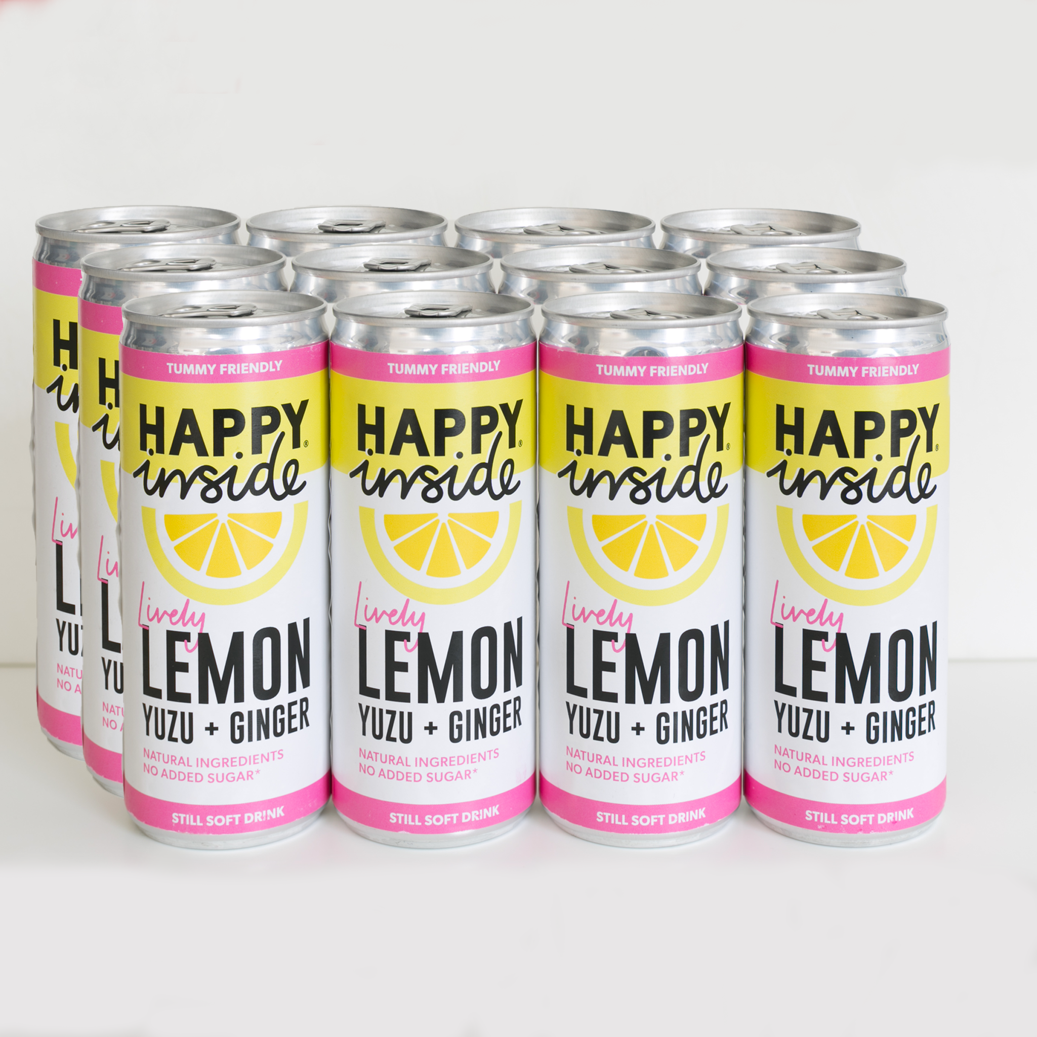 Happy Inside – wholesale Fruit juice – Lemon, Yuzu & Ginger Gut Health Drink - No Fizz, Immunity5