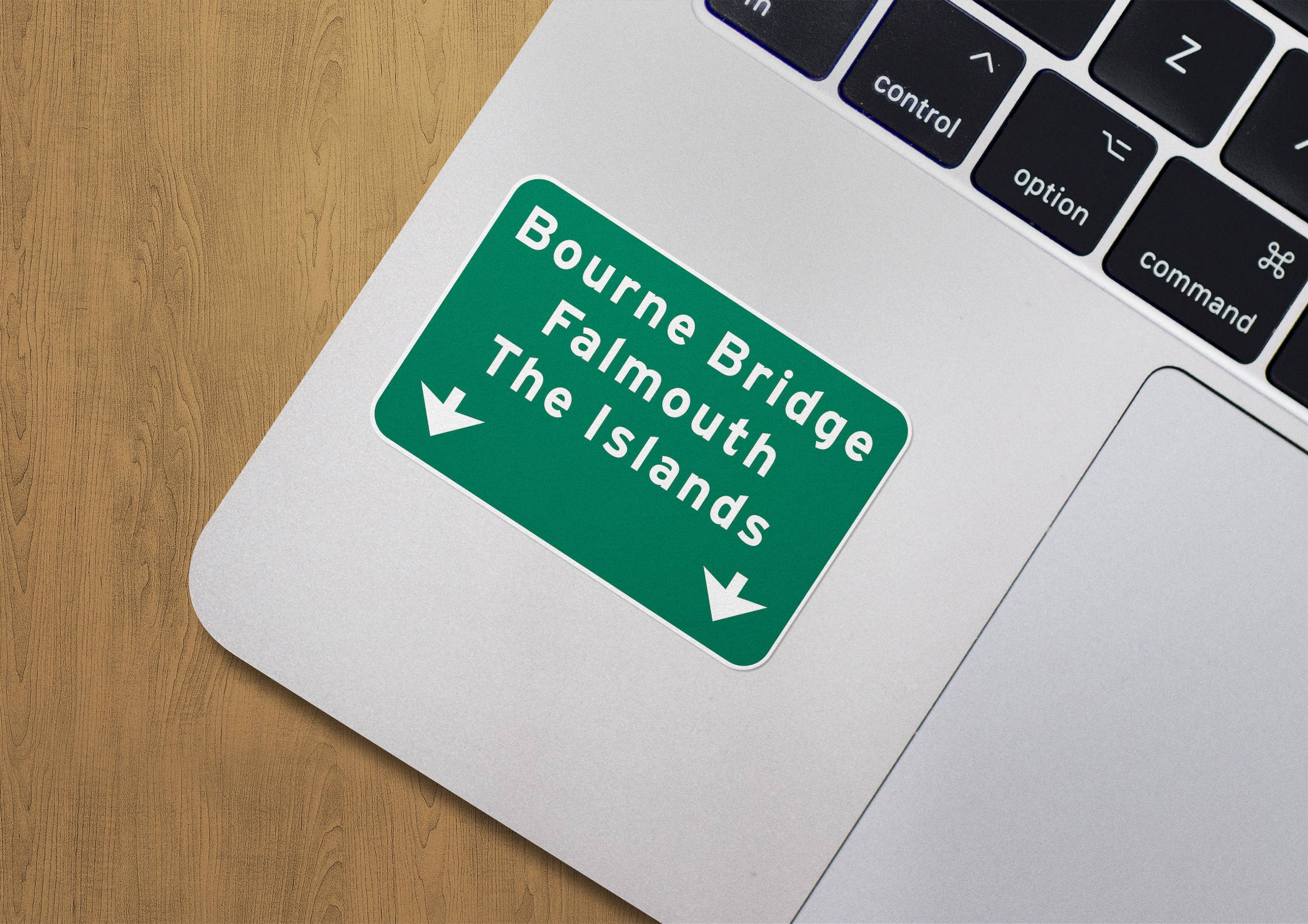 Cape Cod Stickers - Wholesale Sticker - Bourne Bridge Approach Cape Cod Waterproof Bumper Sticker3