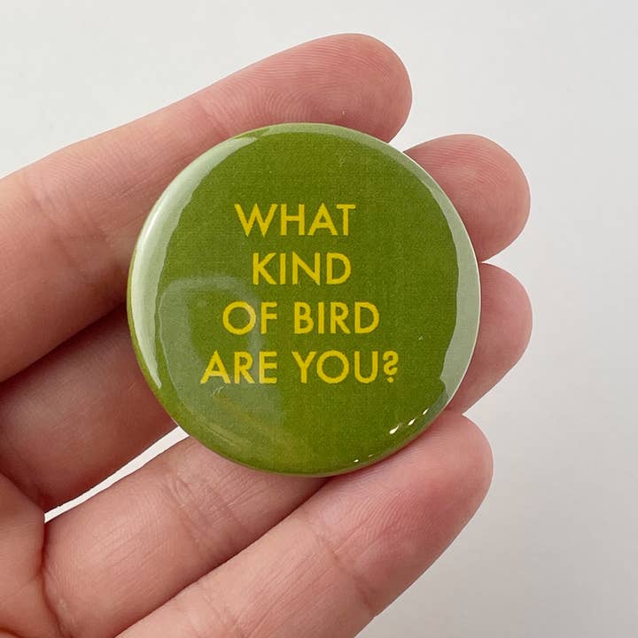 Kendra Lee Miller Art - Wholesale Lapel Pin/Button - Wes Anderson Moonrise Kingdom Bird Button