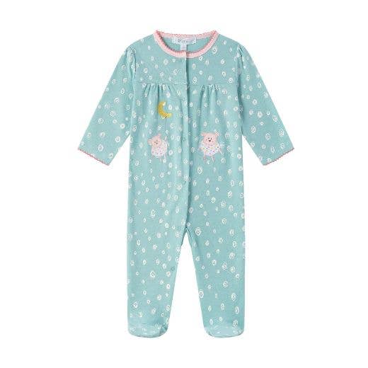 Green Girl's Footed Pajamas for wholesale on Faire4