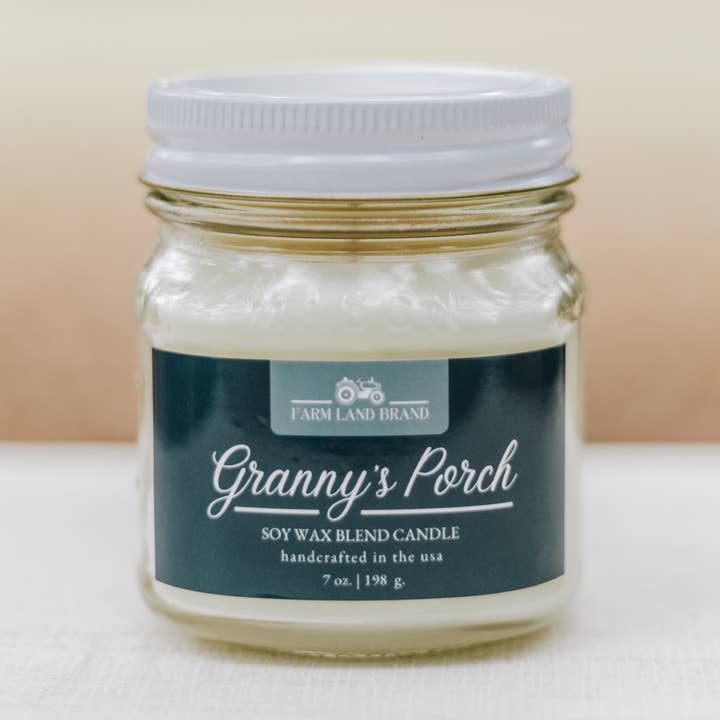 Granny's Porch Soy Wax Blend Candle for wholesale by Farm Land Brand