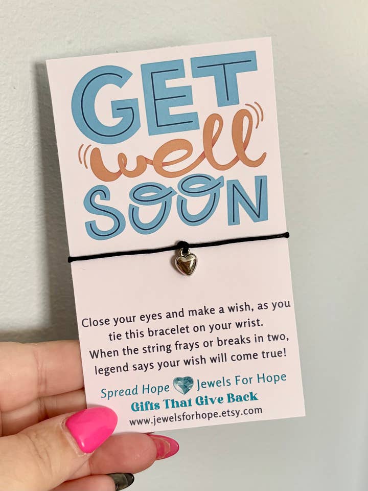 Bracelet de Vœux de Rétablissement, Jolis Cadeaux Porte-Bonheur, Petit pour la vente par Jewels For Hope