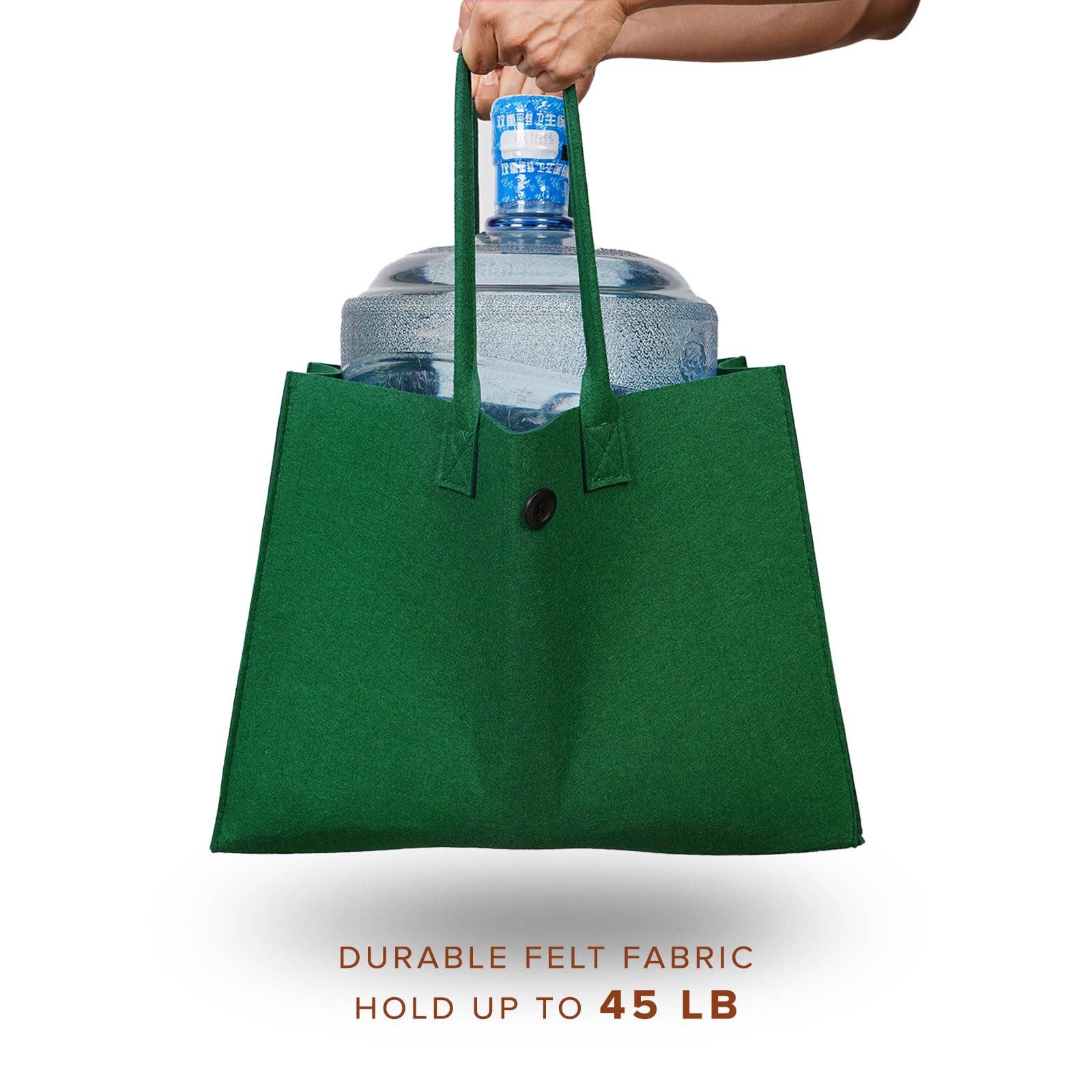 wandf – wholesale Livsmedels-/Shoppingväska – ECOHUB tålig återanvändbar kasse i återvunnet filttyg23