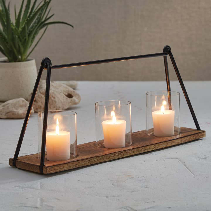 Split P - Wholesale Candle Holder - Bar & Loop Centerpiece