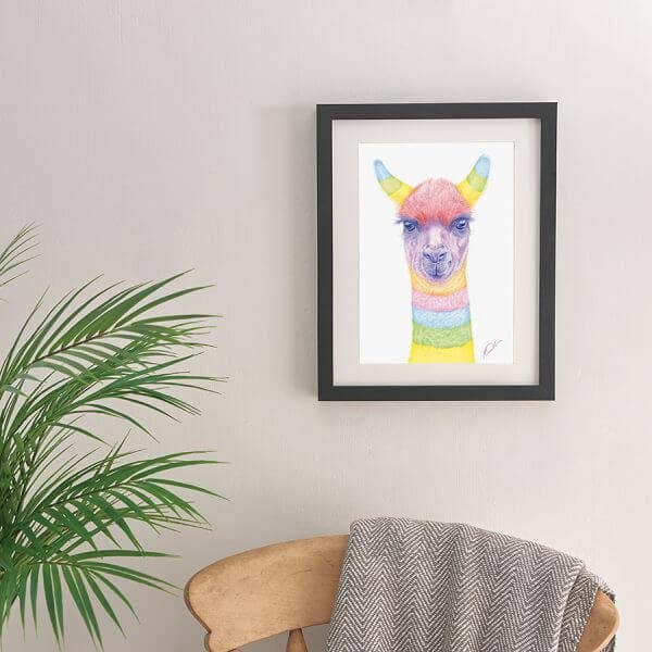 Art : Piñata Lama | Impression d'art, Art mural pour la vente par Deckled Edge Ltd
