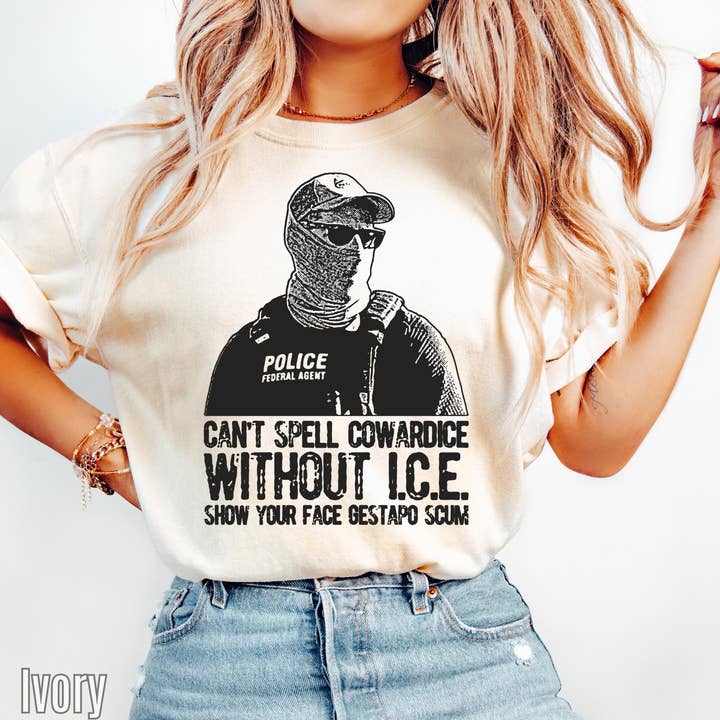 T-shirt Fuck Ice Comfort Colors, T-shirt Anti-Trump Fuck Ice pour la vente par Teedico