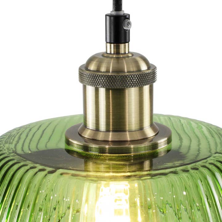 C-Création - Wholesale Kroonluchter/hangend licht - Gekleurd geribbeld glazen hanglamp Chani19