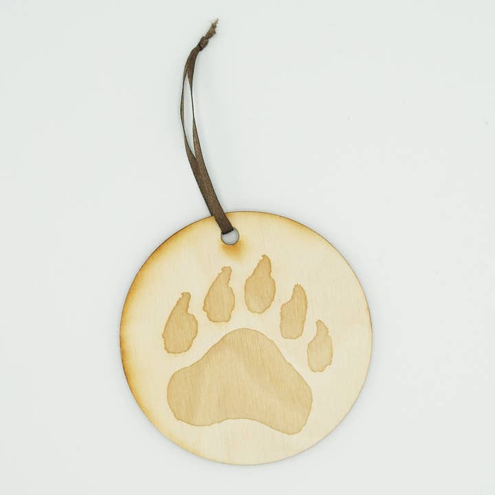 Rocket Laser Graphics - Wholesale Ornament - Bear Paw Ornament1