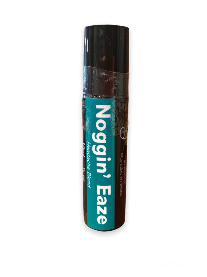 Noggin' Eaze Essential Oil Roller Bottle for wholesale by Wildflower Herbs LLC