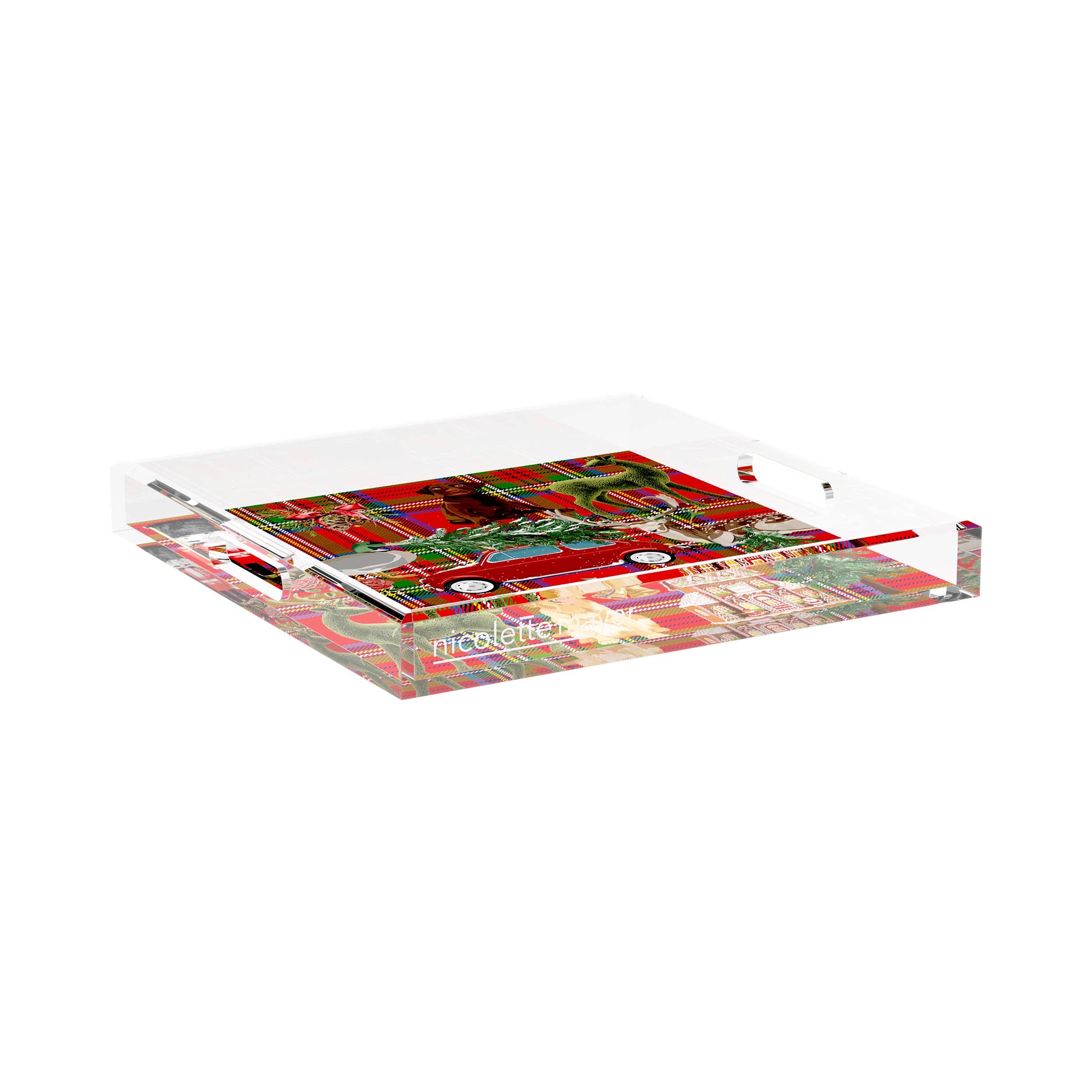 Nicolette Mayer Collection - Wholesale Decorative Tray - Ultimate Christmas Acrylic Square Decorative Tray35