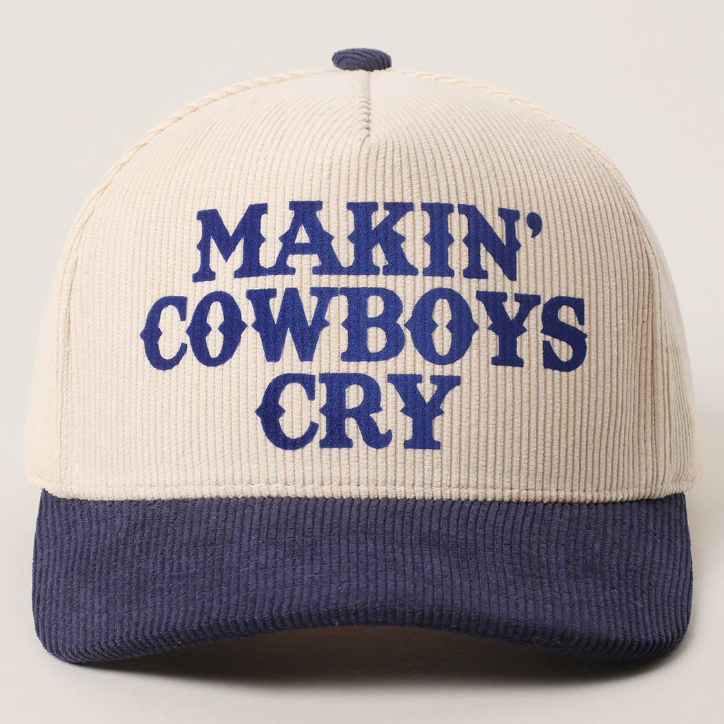 Fashion City - Wholesale Truckerpet - Dames - MAKIN' COWBOYS CRY Corduroy Trucker Pet14