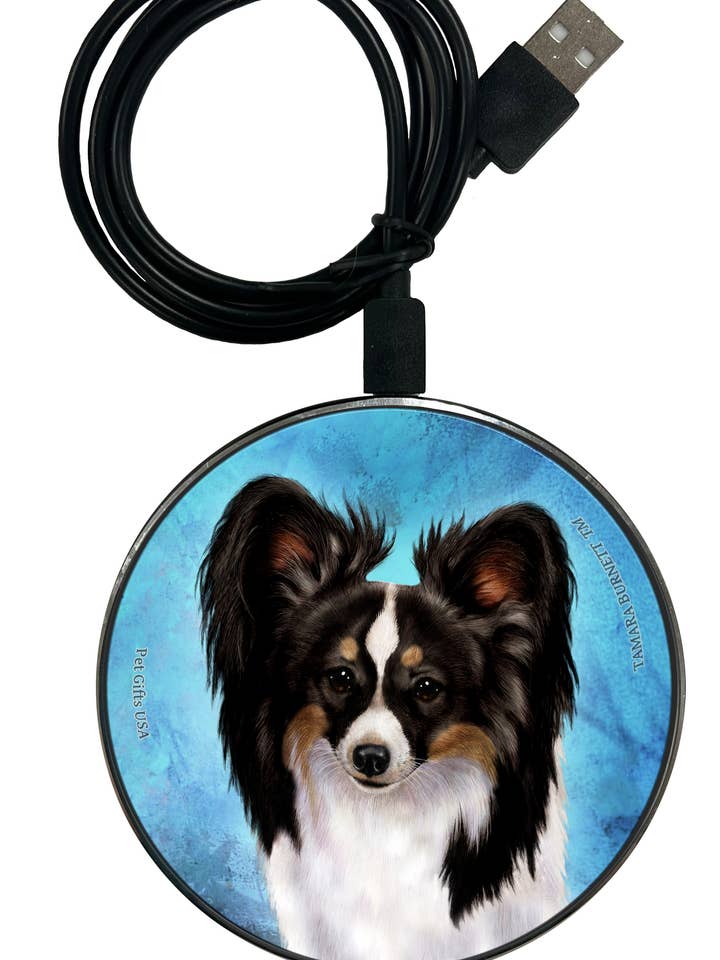 Carregador de Telemóvel Papillon Tricolor - Zoomies por atacado de Pet Gifts USA, LLC