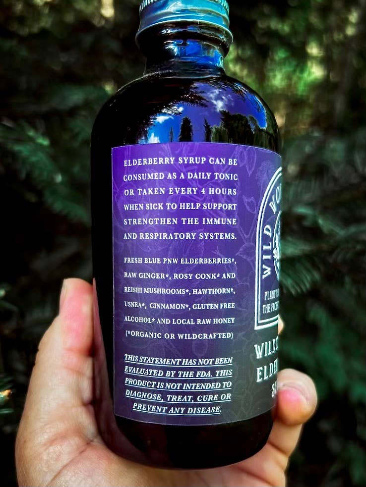 Wild Women Herbs - Vente Supplément oral/vitamine - Sirop de sureau sauvage (4 oz)2