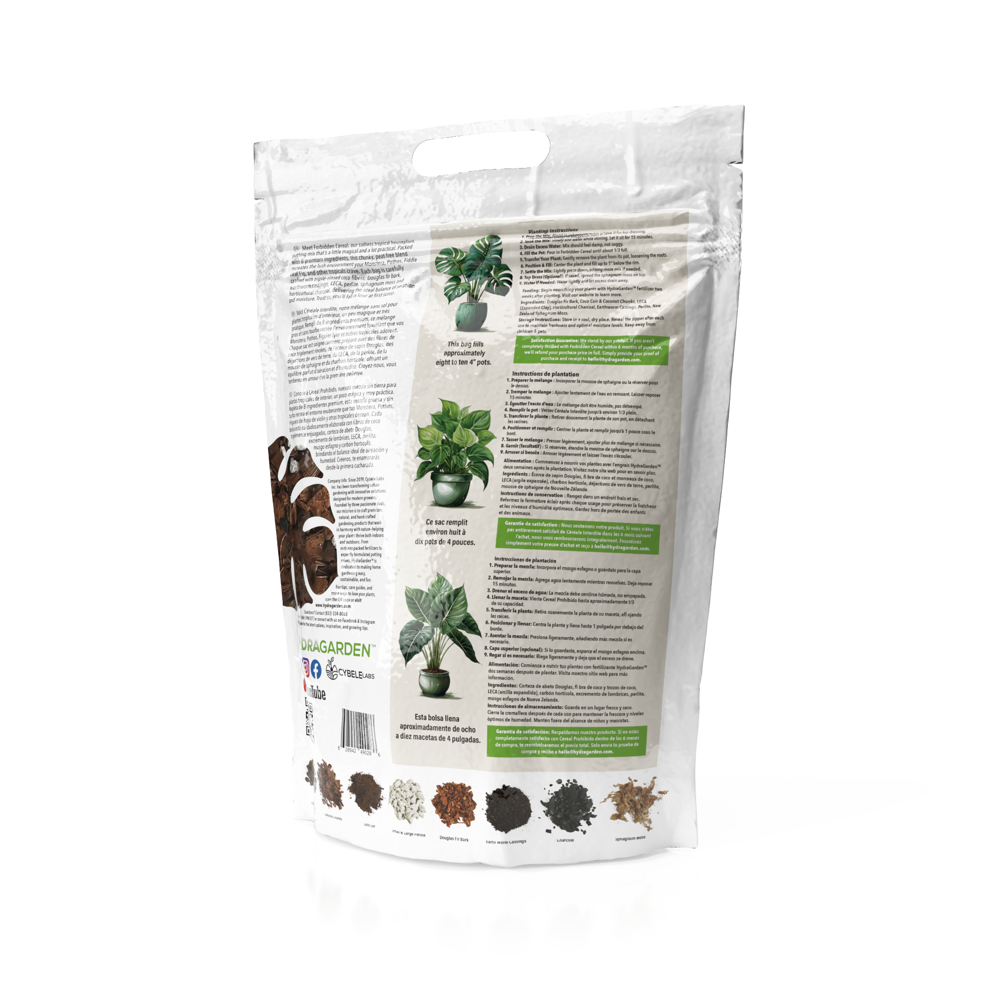 HydraGarden - Wholesale Planting/Potting Soil - Forbidden Cereal Soilless Chunky Houseplant Potting Mix17