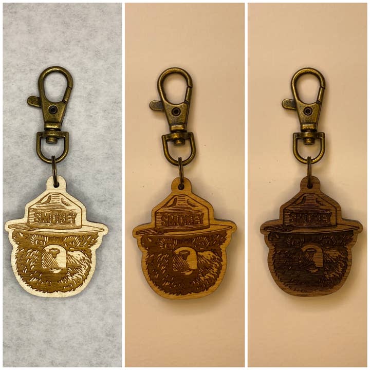 The Nostalgia Company - Wholesale Keychain - Unisex - Smokey Bear Keychain | Officially Licensed Smokey Bear Gift