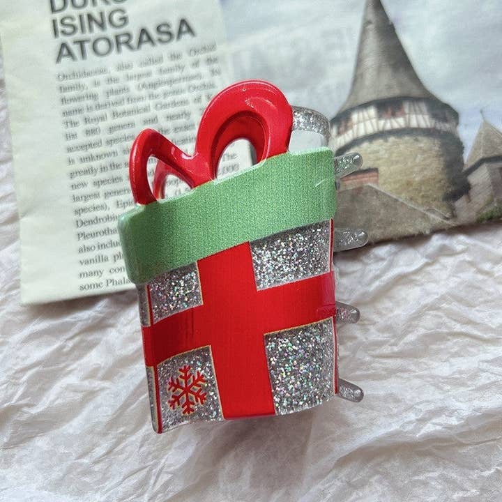 Ekartini - Wholesale Hair Clip - Women's - Cartoon Christmas Shark Hair Clip1