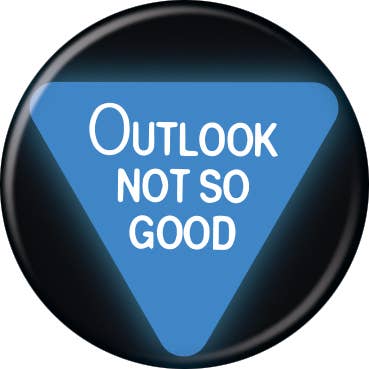 Ata-Boy - Wholesale Lapel Pin/Button - Magic 8 Ball Outlook Not So Good 1.25" Button
