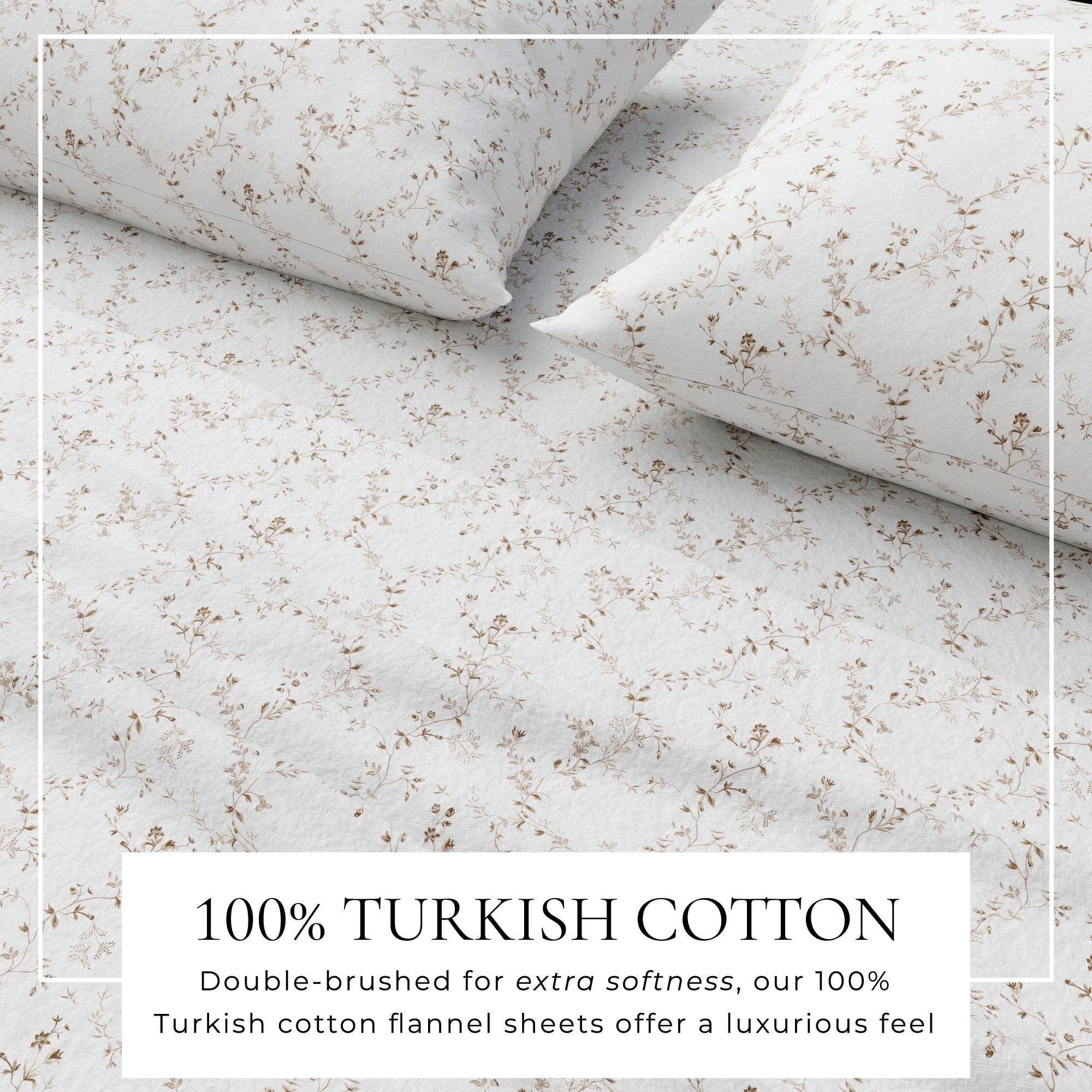 BH Collective - Wholesale Sheet Set - Flannel Sheets - 100% Turkish Cotton - Winter Floral18