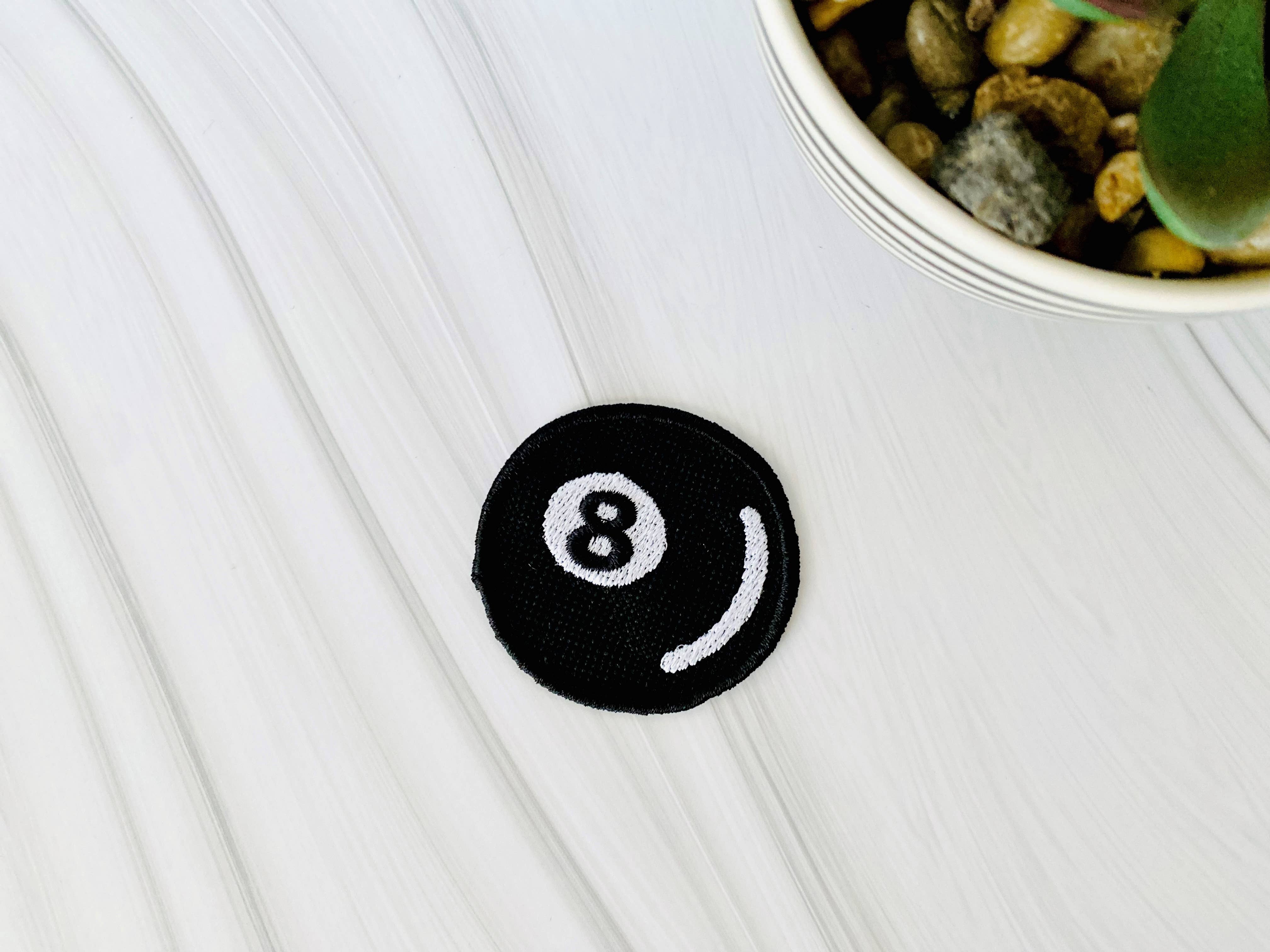 R & R Stitched - Wholesale Patch - 8 Ball Patch for Trucker Hats | Embroidered Iron-On3